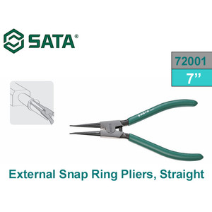 [72001] Tang Snap Ring Pliers External Straight 7" 72001 Sata Tools