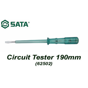 [62502] Obeng Test Pen Circuit Tester 190 mm 62502 Sata Tools