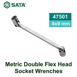 [47501] Kunci Soket Fleksibel 47501 Flexible Socket Wrench 8x9 mm Bahan Chrome Vanadium Sata Tools