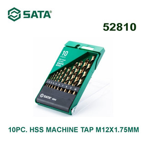 [52810] Mata Bor Tap Mesin 52810 - 10Pc. Hss Cobalt Drill Set Sata Tools