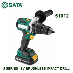 [51012] Mesin Bor 51012 J Series 18V Li-Ion Brushless Impact Drill Sata Tools