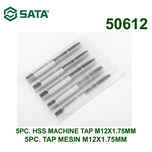 [50612] Mata Bor 50612 - 5Pc. Hss Machine Tap M12 X 1.75 mm Sata Tools