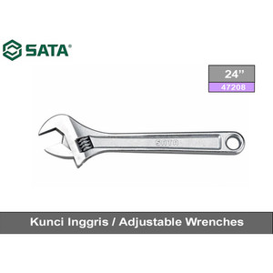 [47208] Kunci Inggris 24" / 600 mm 47208 Adjustable Wrench Sata Tools
