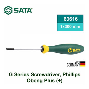 [63616] Obeng Plus 1 X 300 mm 63616 (Germany) Screwdriver Phillips Sata Tools