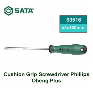 [63516] Obeng Plus 3 X 150 mm 63516 Cushion Grip PH Screwdriver Sata Tools