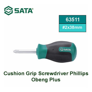 [63511] Obeng Plus Cebol 2 x 38 mm 63511 Cushion Grip PH Screwdriver Sata Tool