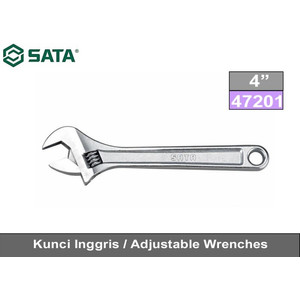 [47201] Kunci Inggris 4" / 100 mm 47201 Adjustable Wrench Sata Tools