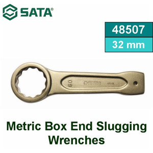 [48507] Kunci Ring Pukul 32 mm 48507 Metric Box End Slugging Wrench Sata Tools