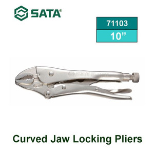 [71103] Tang Buaya 71103 Curved Jaw Locking Pliers 10" Sata Tools