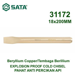 [31172] Pahat 18X200mm Anti Percikan 31172 Non Sparking Cold Chisel Sata Tools