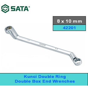[42201] Kunci Double Ring/Double Box End Wrench 8 mm X 10 mm 42201 Sata Tools