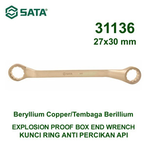 [31136] Kunci Ring Anti Percikan Api 31136 27 X 30 mm Box End Wrench Sata Tool