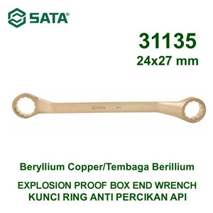 [31135] Kunci Ring Anti Percikan Api 31135 24 X 27 mm Box End Wrench Sata Tool