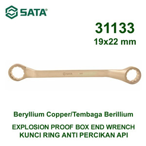 [31133] Kunci Ring Anti Percikan Api 31133 19 X 22 mm Box End Wrench Sata Tool