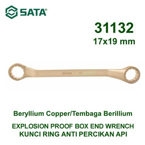 [31132] Kunci Ring Anti Percikan Api 31132 17 X 19 mm Box End Wrench Sata Tool