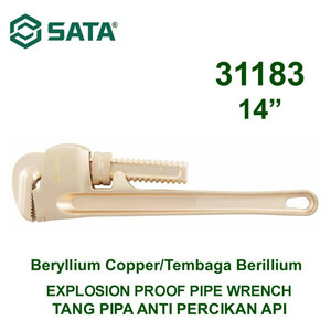 [31183] Tang Pipa Anti Api 31183 - 14" Explosion Proof Pipe Wrench Sata Tools