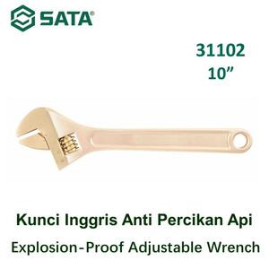 [31102] Kunci Inggris Anti Api 31102 10" Explosion-Proof Adj Wrench Sata Tools