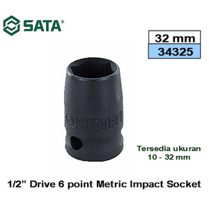 [34325] Kunci Shock Mata Sok Impact 1/2" 32 mm 34325 Socket Sata Tools