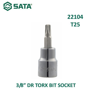 [22104] Mata Sok Bit Bintang T25 22104 - 3/8" Dr. Bit Socket Torx Sata Tools