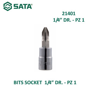 [21401] Kunci Shock Bit PZ 1 21401 1/4" Drive Pozidriv PZ 1 Sata Tools