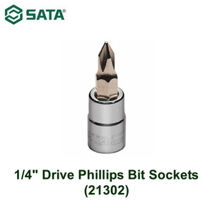 [21302] Kunci Shock Bit Plus PH 2 21302 1/4" Phillips Bit Socket #2 Sata Tools