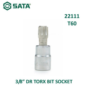 [22111] Mata Sok Bit Bintang T60 22111 - 3/8" Dr. Bit Socket Torx Sata Tools