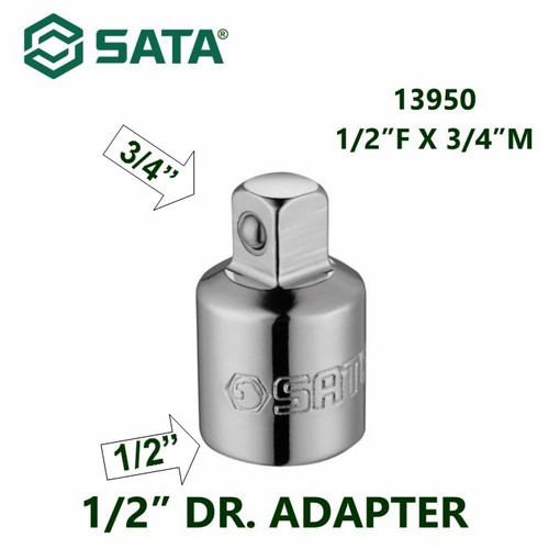 [13950] Adaptor Socket 13950 1/2"Dr Adapter (1/2"F X 3/4"M) Sata Tools