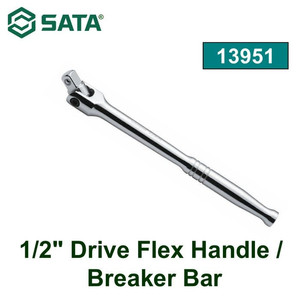 [13951] Gagang Kunci Sok 13951 1/2" Flex Handle/Breaker Bar 432mm Sata Tools