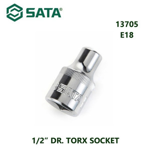 [13705] Kunci Shock Mata Sok Bintang 13705 1/2" Dr. Torx Socket E18 Sata Tools