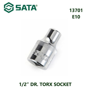 [13701] Kunci Shock Mata Sok Bintang 13701 1/2" Dr. Torx Socket E10 Sata Tools