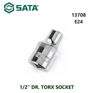 [13708] Kunci Shock Mata Sok Bintang 13708 1/2" Dr. Torx Socket E24 Sata Tools