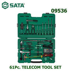 [09536] Tool Kit Set Telekom 09536 - 61 Pcs Telecom Tool Set Sata Tools