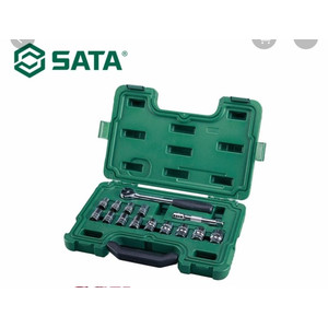 [09525] Kunci Shock Mata Sok 15 Pc 09525 1/2" 6PT Socket 10-24 mm Sata Tools