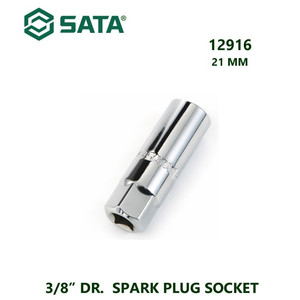 [12916] Kunci Sok Busi 12916 - 3/8" Spark Plug Socket 21 mm Sata Tools
