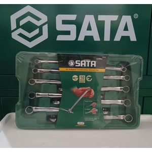 [08006] Kunci Ring Pas Anti Sakit Set 10 Pc Metric Xl X-Beam 08006 Sata Tools