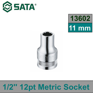 [13602] Kunci Shock Mata Sok 11 mm Metrik 13602 1/2" 12 PT Socket Sata Tools