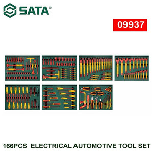 [09937] Kunci Set Otomotif Listrik 09937 166 Pcs Electric Automotive Tool Sata