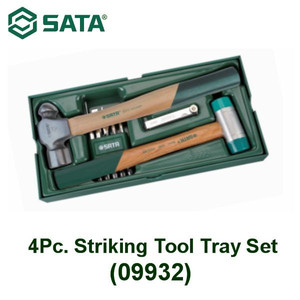 [9932] Palu Set 09932 SATA TOOLS 4 Pcs Striking Tool Tray Set 09932A