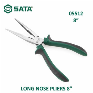 [5512] Tang Lancip 200 mm 8" 05512 Long Nose Pliers 8" Sata Tools