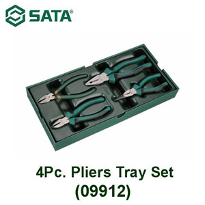 [09912] Tang Set 09912 Tray Set - 4 Pcs Pliers Set Sata Tools