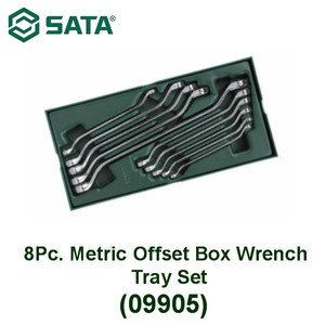[09905] Kunci Ring Pas 10 Pcs Metrik 09905 Box End Wrench Tray Set Sata Tools