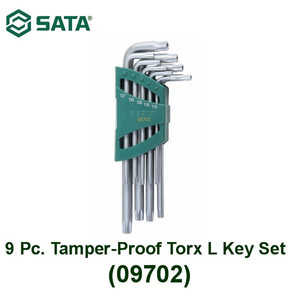 [9702] Kunci L Bintang 09702 9 Pcs Long Torx Hex Key Tamper-Proof Sata Tools