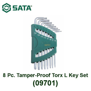 [9701] Kunci L Bintang 09701 8 Pcs Torx Tamper-Proof Key Set Sata Tools