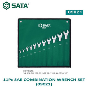 [09021] Kunci Ring Pas Kombinasi 11 Pcs Inci 09021 Comb Wrench Set Sata Tools