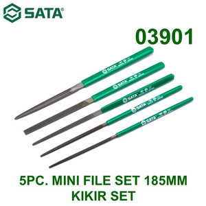 [03901] Kikir Mini 185 mm Set 5Pcs 03901 Mini File Set Sata Tools (Japan)