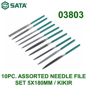 [3803] Kikir 5 X 180mm 03803 10Pcs Assorted Needle File Set Sata Tools