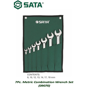[9070] Kunci Ring Pas Set 7 Pcs Metrik 09070 Combination Wrench Sata Tools