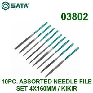 [3802] Kikir 4 X 160 mm 03802 10Pcs Assorted Needle File Set Sata Tools