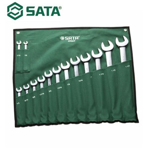 [09069] Kunci Ring Pas Set Inci 14 Pcs 09069 Combination Wrench Set Sata Tools