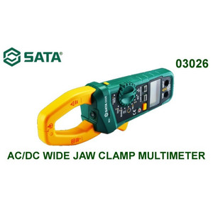 [03026] Pengukur Arus Listrik 03026 AC/DC Wide Jaw Clamp Multimeter Sata Tools